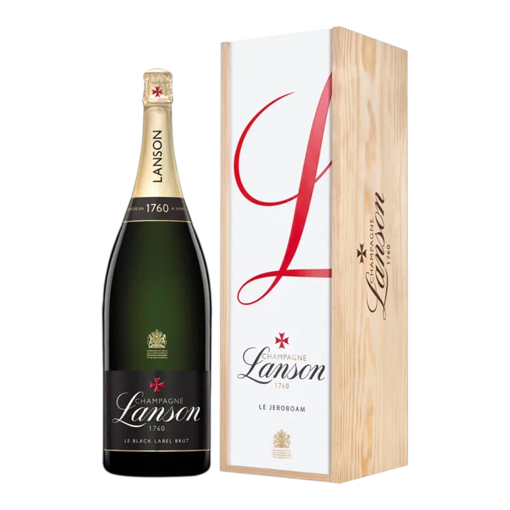 Champagne Lanson Black Label Brut NV 3l JEROBOAM (drewniana skrzynka)