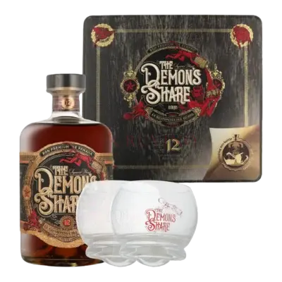 Demons Share 12 YO Rum 41% 70cl + 2 szklanki